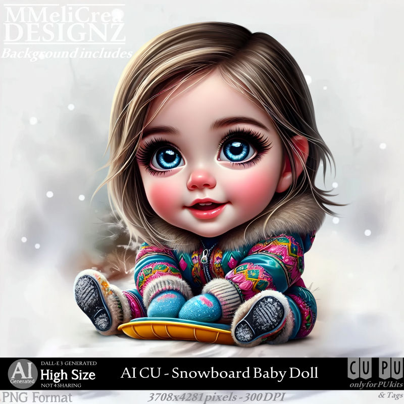 (image for) AI - CU Snowboard Baby Doll (CU4PU/PNG)